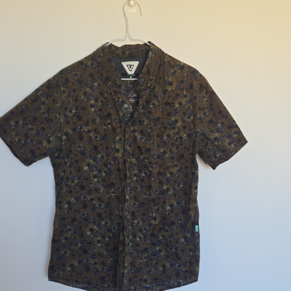 Men's Brown Patterned Shirt